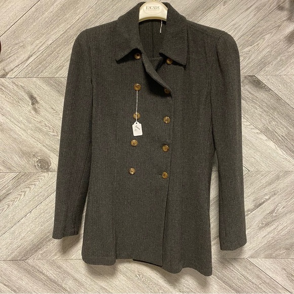Giorgio Armani | Double Breasted Tweed Blazer Vintage Size 8 - Picture 1 of 4